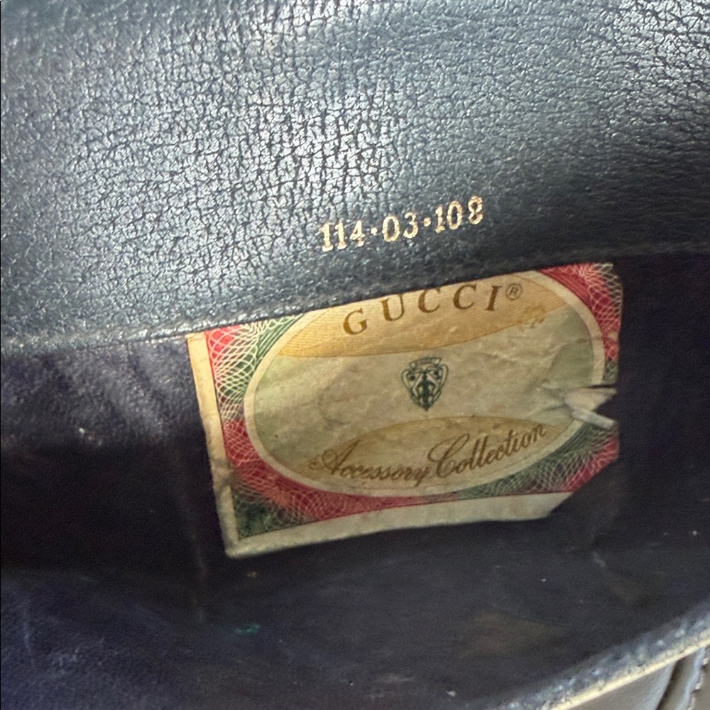 Gucci Black and Cream Monogram Clutch - Picture 8 of 16